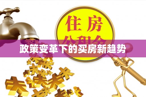 贾汪政策变革下的买房新趋势